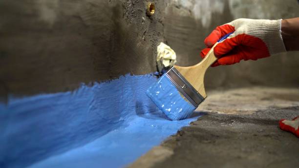 Commercial Waterproofing project at a Mount Holly, NC business property by SJ Waterproofing Pros